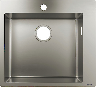 Мийка з нержавіючої сталі прямокутна HANSGROHE S711-F450 550х500х190, колір нержавіюча сталь