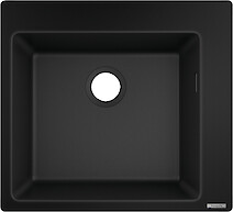Мойка гранитная HANSGROHE S510-F450 встраиваемая мойка 560x510x205, цвет graphite black