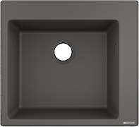 Мийка гранітна HANSGROHE S510-F450, 560x510x205, колір stone grey
