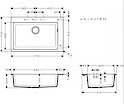 Мийка гранітна HANSGROHE S510-F660, 770x510x205, колір graphite black