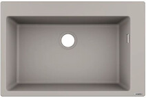 Мойка гранитная HANSGROHE S510-F660 встраиваемая мойка 770x510x205, цвет concrete grey