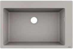 Мойка гранитная HANSGROHE S510-F660, 770x510x205, цвет concrete grey