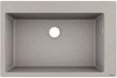 Мийка гранітна HANSGROHE S510-F660 вбудована мийка 770x510x205, колір concrete grey