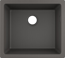 Мойка гранитная HANSGROHE S510-U450 под столешницу 500x450x205, цвет stone grey