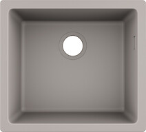 Мойка гранитная HANSGROHE S510-U450 под столешницу 500x450x205, цвет concrete grey