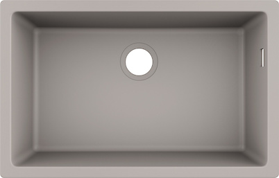 Мийка гранітна HANSGROHE S510-U660 під стільницю 710x450x205, колір concrete grey