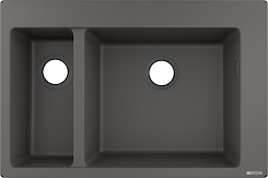 Мойка гранитная HANSGROHE S510-F635, 770x510x205, цвет stone grey