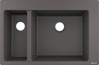 Мийка гранітна HANSGROHE S510-F635 вбудована мийка 770x510x205, колір stone grey