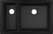 Мойка гранитная HANSGROHE S510-U635 под столешницу 710x450x205, цвет graphite black