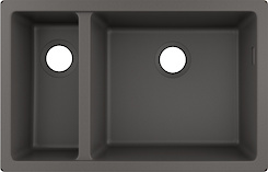 Мийка гранітна HANSGROHE S510-U635 під стільницю 710x450x205, колір stone grey