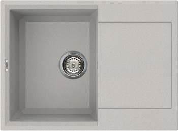 Мийка гранітна ELLECI EASY 135, 680х500х230, колір aluminium 79
