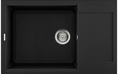 Мийка гранітна ELLECI EASY 310, 780х500х215, колір nero 40