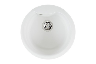 Мийка гранітна кругла ELLECI Ego Round 505х195, колір titano 68