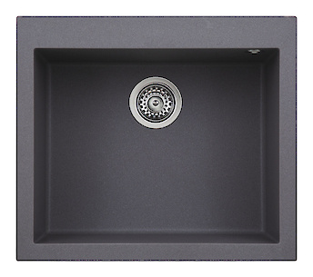 Мийка гранітна Ellice Q105 570х500х220, колір titanium 73