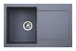 Мойка гранитная прямоугольная INTERLINE VEGA, 780х500х205, цвет grigio