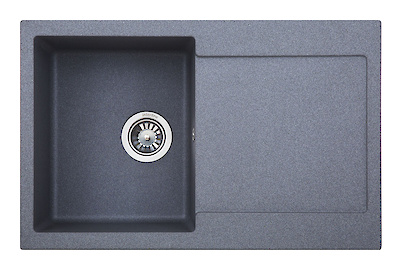 Мийка гранітна прямокутна INTERLINE VEGA, 780х500х205, колір grigio