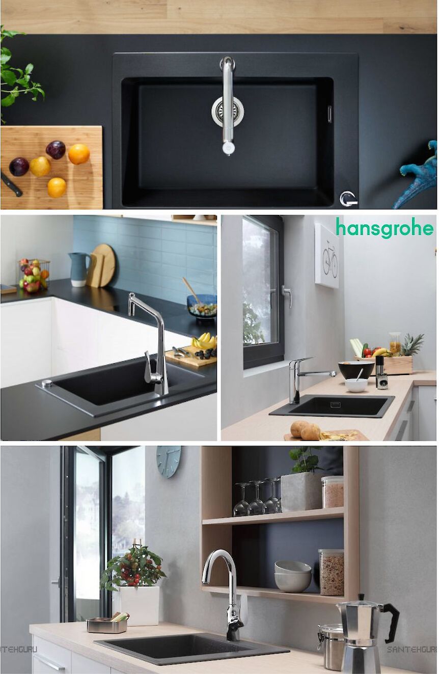Мойки гранитные HANSGROHE