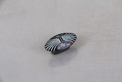 Меблева ручка Giusti РГ 56 WPO503.000.00C3 чорна бронза + блакитна патина