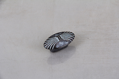 Меблева ручка Giusti РГ 56 WPO503.000.00C3 чорна бронза/блакитна патина