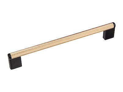 Мебельная рейлинговая ручка Virno Lines 407/192, розовое золото/черный