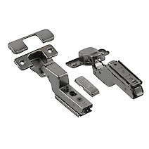Петля GTV SOLID PRO быстросъемная внутренняя c доводчиком, с линейной монтажной планкой с эксцентриком h=0 и заглушками, черный