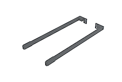 Поздовжній релінг GTV для шухляди AXIS PRO L=500, антрацит