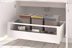 Передняя панель H=95 и релинг L=1200 GTV для внутреннего ящика AXIS PRO, белый