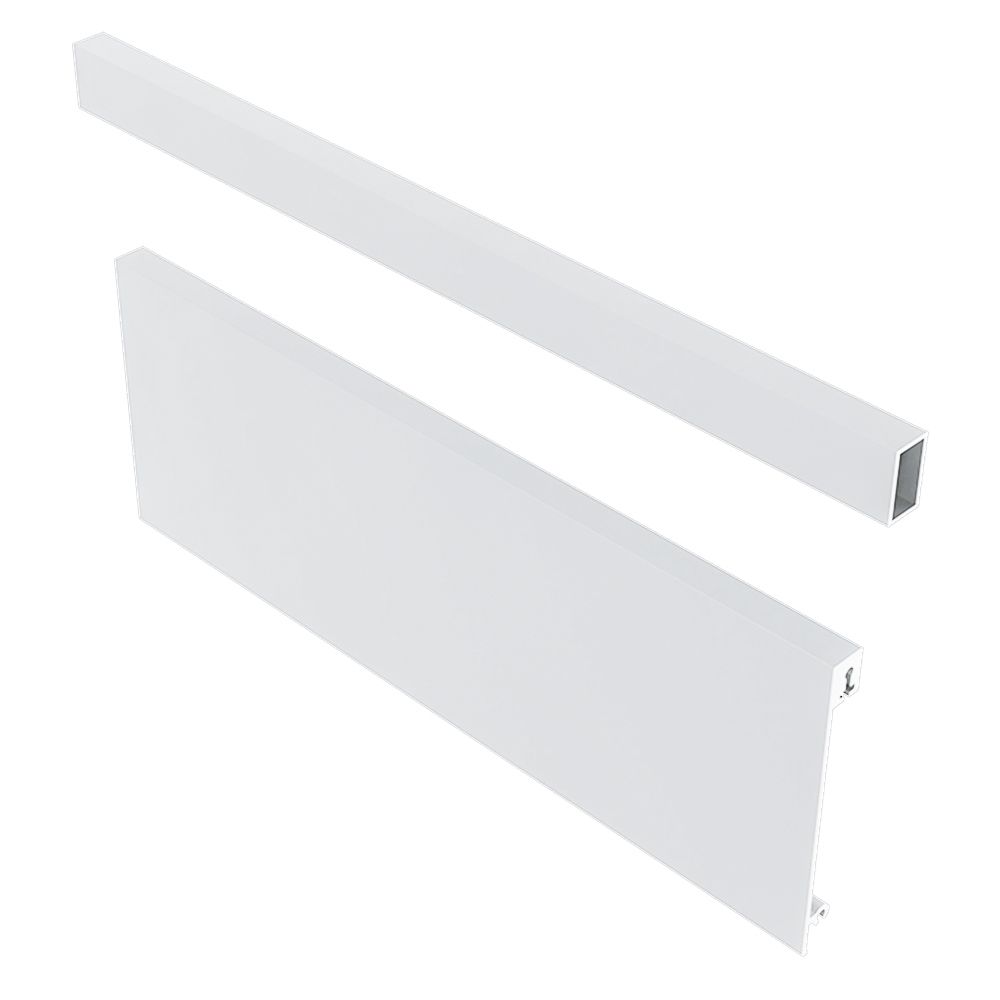 Передняя панель H=95 и релинг L=1200 GTV для внутреннего ящика AXIS PRO, белый