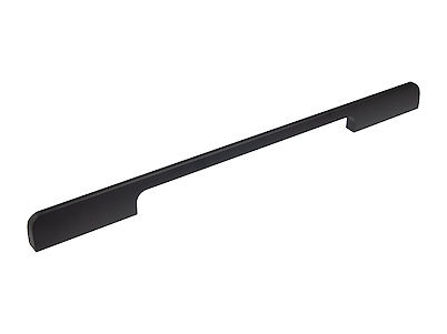 Мебельная профильная ручка Virno Lines 406/320, черный матовый