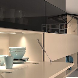 Газовый лифт K12 Italiana Ferramenta для открывания фасадов вниз