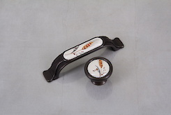 Мебельная ручка Giusti РГ 21 P17.01.81.B1G черная бронза