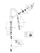 Змішувач Grohe EUROSTYLE COSMOPOLITAN одноважільний, хром