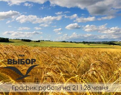 Графік роботи на 21 та 28 червня