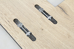 Меблева стяжка для тонких стільниць (компакт-плити) K TOP d=20мм Italiana Ferramenta (к-т 2 шт), цинк