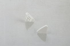 Комплект заглушок GTV для кутового профілю з LED підсвічуванням, біла