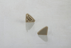 Комплект заглушек GTV для углового профиля с LED подсветкой, шампань