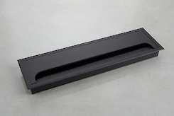 Заглушка під дроти GTV MERIDA 80х280мм чорний