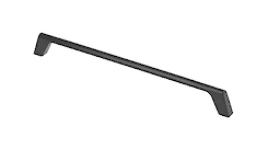 Меблева ручка-скоба GTV чорний матовий (UZ-G2-160-20M)