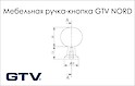 Мебельная ручка-кнопка GTV NORD золото матовое (GZ-NORD-1-18)