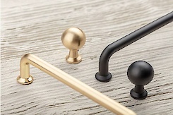 Меблева ручка-кнопка GTV NORD чорний матовий (GZ-NORD-1-20M)