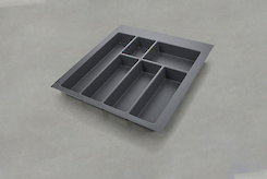 Лоток для столових приладів GTV для модуля шириною 500мм (440х474), антрацит