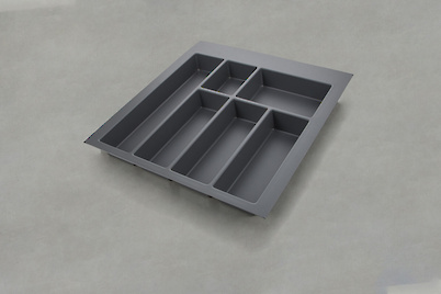 Лоток для столових приладів GTV для модуля шириною 500мм (440х474), антрацит