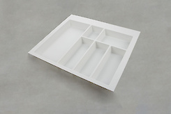 Лоток для столових приладів GTV для модуля шириною 600мм (540х474), білий