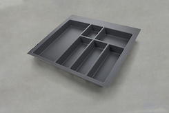 Лоток для столових приладів GTV для модуля шириною 600мм (540х474), антрацит