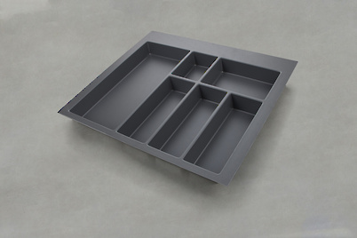 Лоток для столових приладів GTV для модуля шириною 600мм (540х474), антрацит