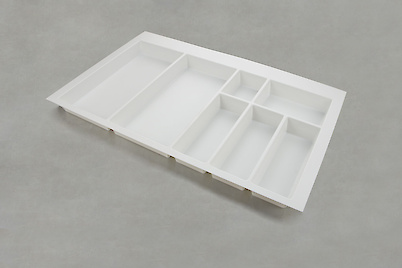 Лоток для столових приладів GTV для модуля шириною 800мм (740х474), білий