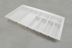 Лоток для столових приладів GTV для модуля шириною 900мм (840х474), білий