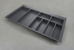 Лоток для столових приладів GTV для модуля шириною 900мм (840х474), антрацит