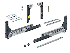 Комплект ролики+демпферы, на одні двері, SlideLine M