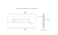Мебельная врезная ручка Citterio Line 405B-69/160, титан